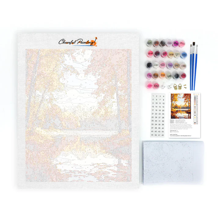 Autumn Forest - Paint by Numbers - Image 4