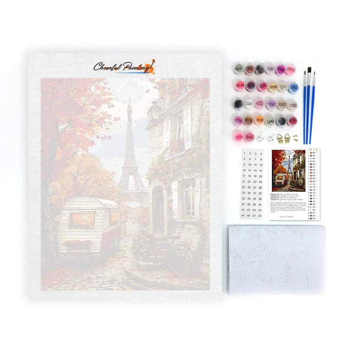 Parisian Autumn - Paint by Numbers - Image 4
