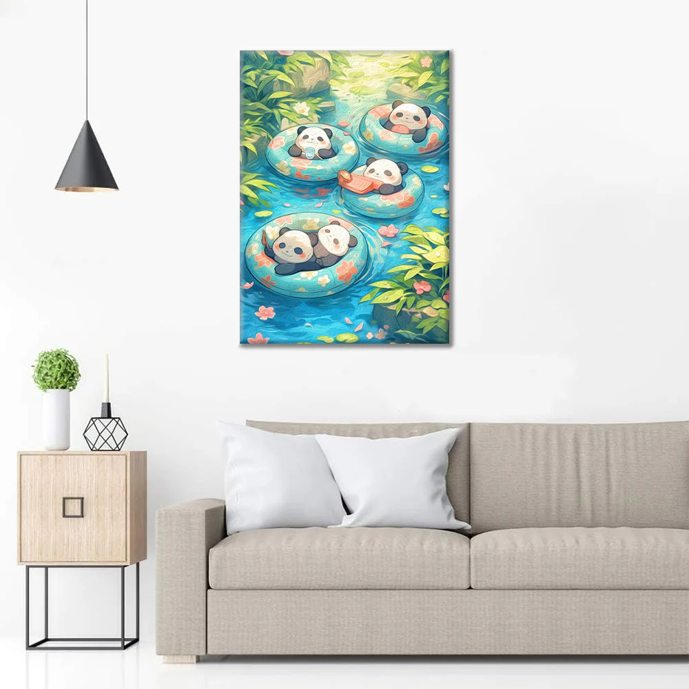 Cute Panda - Paint by Numbers - Image 3