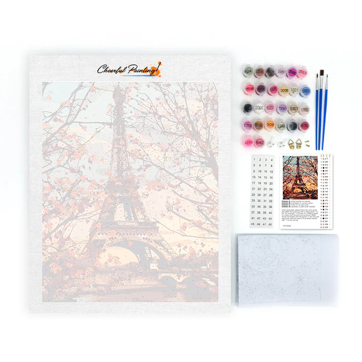 Paris Autumn Leaves - Paint by Numbers - Image 4