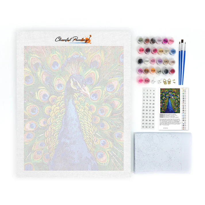 Peacock - Paint by Numbers - Image 4